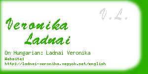 veronika ladnai business card